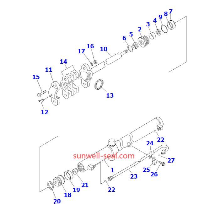 707-98-25320 707-98-25330 707-98-24320 707-98-23170 707-98-25340 707-98-32310 707-98-05450 707-98-12690 707-98-25680 KOMATSU GRADER GD555 GD655 GD675 - Image 3