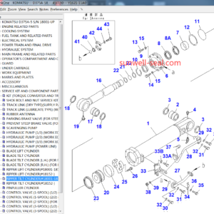 707-99-74020 707-99-74440 707-99-56510 707-99-74450 707-98-74100 707-98-74400 707-98-56620 707-98-74410 707-98-11020 KOMATSU D375A-3 D375A-5