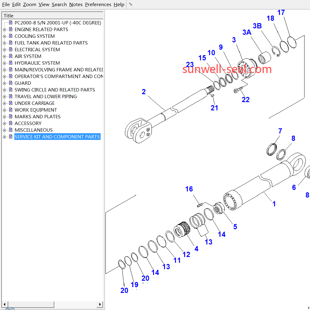 707-99-87760 707-99-76040 707-99-78450 707-99-66430 707-99-96140 707-99-85350 707-99-76260 707-99-96230 707-99-85380 707-99-76010 DM92227040 DM92228040 DM92229040 707-99-76020 707-99-96020 707-99-85100 KOMATSU PC2000-8 - Image 12