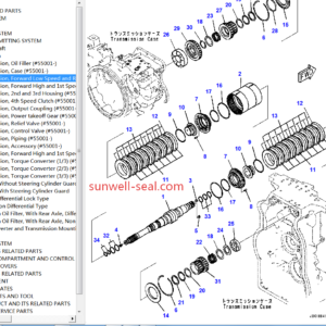 23B-13-05000 23B-13-05010 23B-13-05020 GD555 GD655 GD675 Transmission seal kit