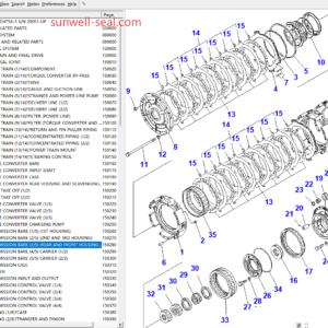 198-15-05500 198-15-05300 198-15-05310 198-13-05300 198-13-05200 198-15-05510 198-15-05320 KOMATSU D475-5 TRANSMISSION  SEAL KIT